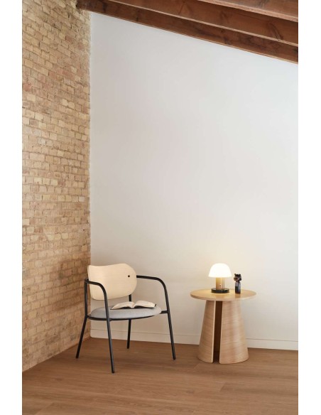 Butaca ECLIPSE, Fresno Natural Claro / Metal - Teulat. Vackart