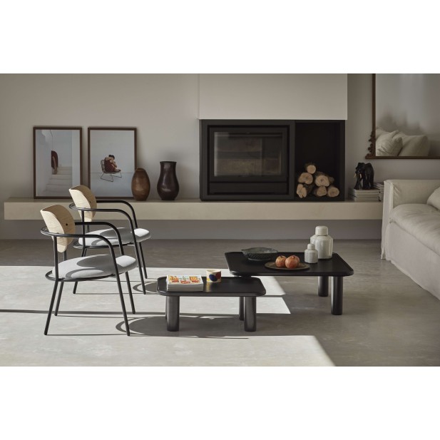 Butaca ECLIPSE, Fresno Natural Claro / Metal - Teulat. Vackart