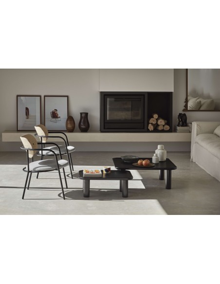 Butaca ECLIPSE, Fresno Natural Claro / Metal - Teulat. Vackart