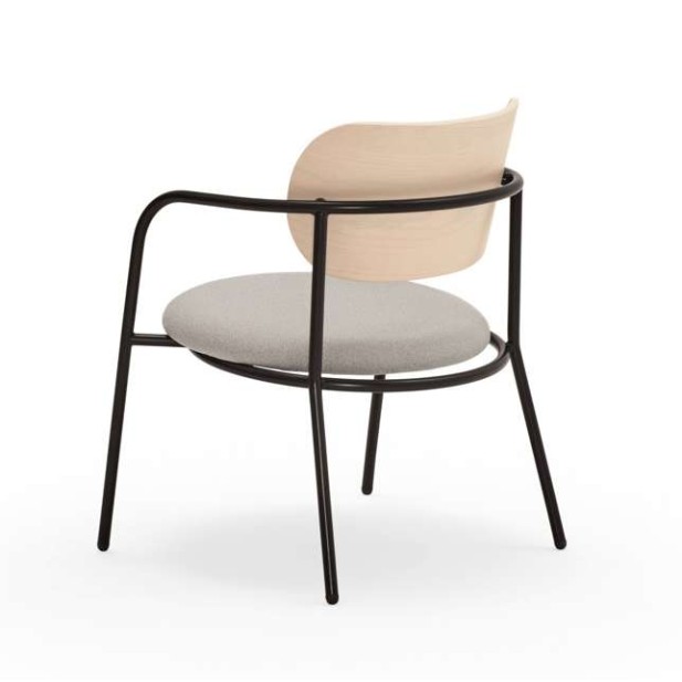 Butaca ECLIPSE, Fresno Natural Claro / Metal - Teulat. Vackart