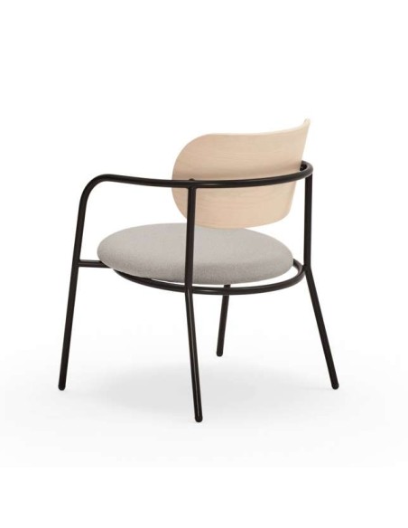 Butaca ECLIPSE, Fresno Natural Claro / Metal - Teulat. Vackart