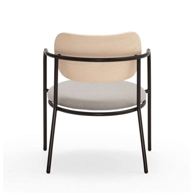 Butaca ECLIPSE, Fresno Natural Claro / Metal - Teulat. Vackart