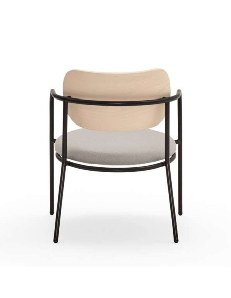 Butaca ECLIPSE, Fresno Natural Claro / Metal - Teulat. Vackart