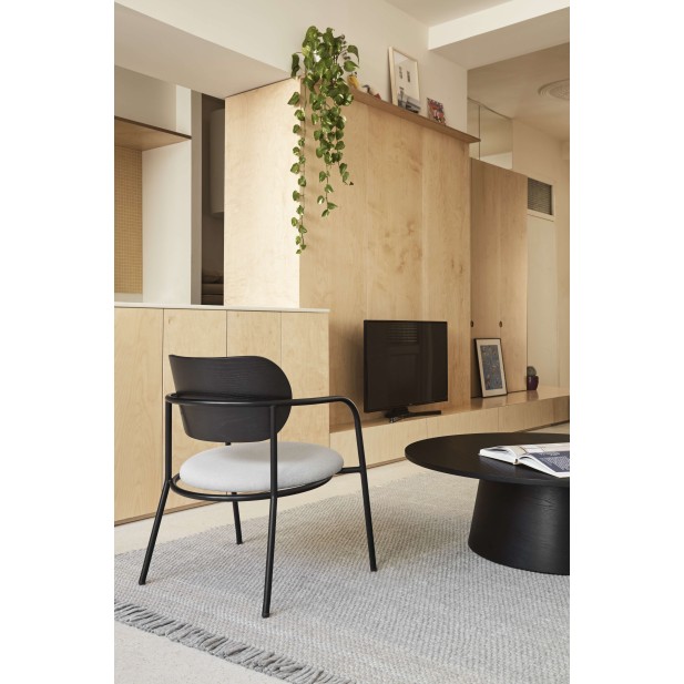 Butaca ECLIPSE, Fresno Negro / Metal - Teulat. Vackart