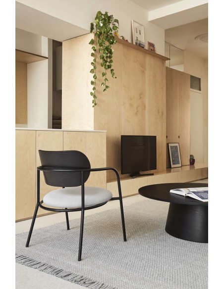 Butaca ECLIPSE, Fresno Negro / Metal - Teulat. Vackart