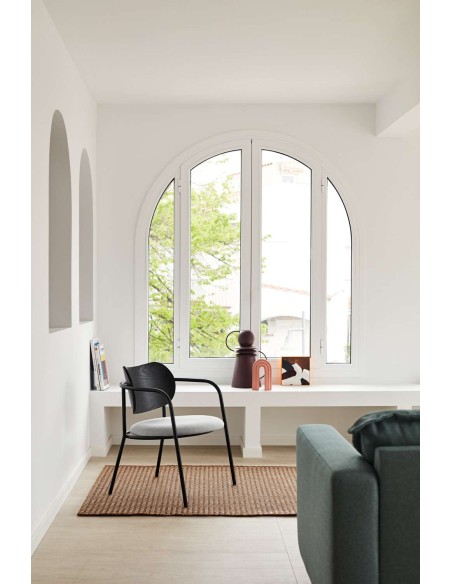 Butaca ECLIPSE, Fresno Negro / Metal - Teulat. Vackart