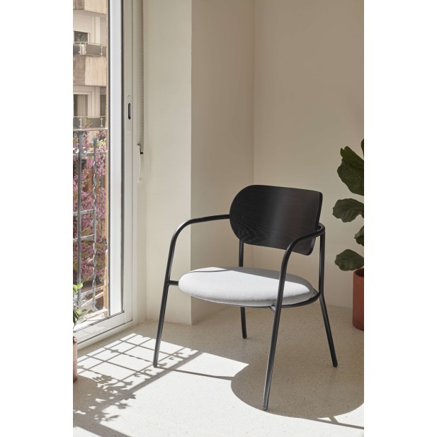 Butaca ECLIPSE, Fresno Negro / Metal - Teulat. Vackart