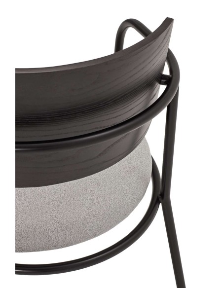 Butaca ECLIPSE, Fresno Negro / Metal - Teulat. Vackart