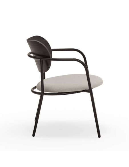 Butaca ECLIPSE, Fresno Negro / Metal - Teulat. Vackart