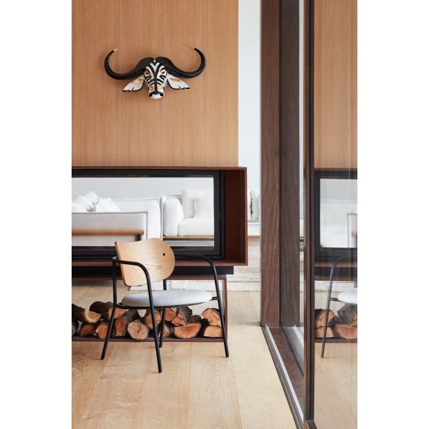 Butaca ECLIPSE, Fresno Natural Roble / Metal - Teulat. Vackart