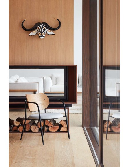 Butaca ECLIPSE, Fresno Natural Roble / Metal - Teulat. Vackart