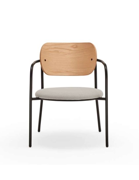 Butaca ECLIPSE, Fresno Natural Roble / Metal - Teulat. Vackart