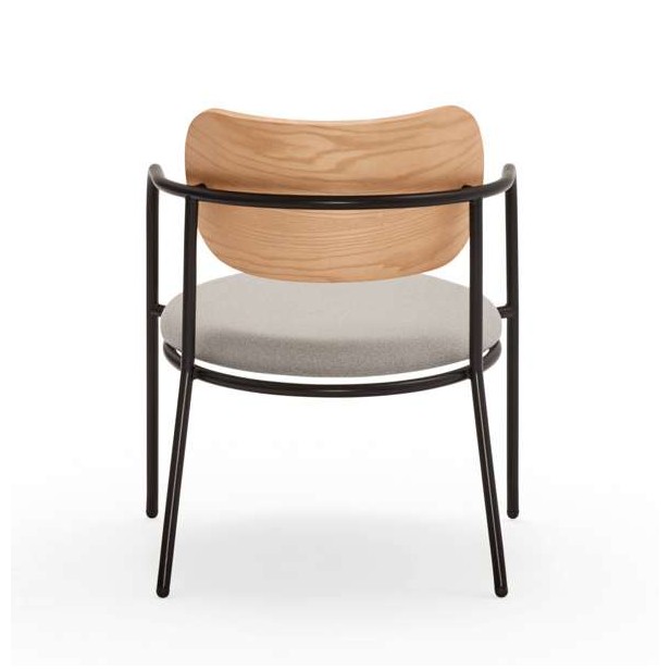 Butaca ECLIPSE, Fresno Natural Roble / Metal - Teulat. Vackart