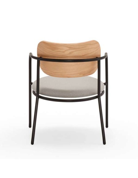 Butaca ECLIPSE, Fresno Natural Roble / Metal - Teulat. Vackart