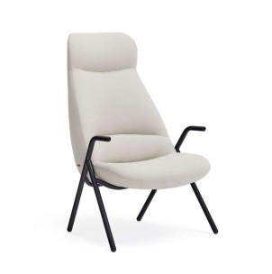 Butaca DINS Grande, Textil Reciclado Crema / Metal - Teulat. Las más exclusivas sillas de diseño nórdico, solo en Vackart tu tienda de diseño online.