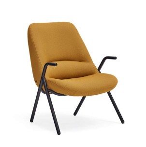 Butaca DINS Pequeña, Textil Reciclado Mostaza / Metal - Teulat. Las más exclusivas sillas de diseño nórdico, solo en Vackart tu tienda de diseño online.