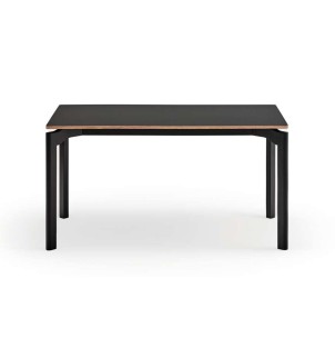 Mesa NICOLA 140x80 cm de Comedor, Madera / HPL Negro - Teulat. Las modernas y más exclusivas mesas de diseño nórdico, solo en Vackart tu tienda de diseño online.