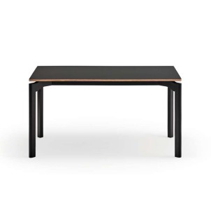 Mesa NICOLA 140x80 cm de Comedor, Madera / HPL Negro - Teulat. Las modernas y más exclusivas mesas de diseño nórdico, solo en Vackart tu tienda de diseño online.