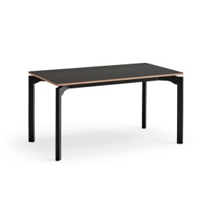 Mesa NICOLA 140x80 cm de Comedor, Madera / HPL Negro - Teulat. Vackart 2