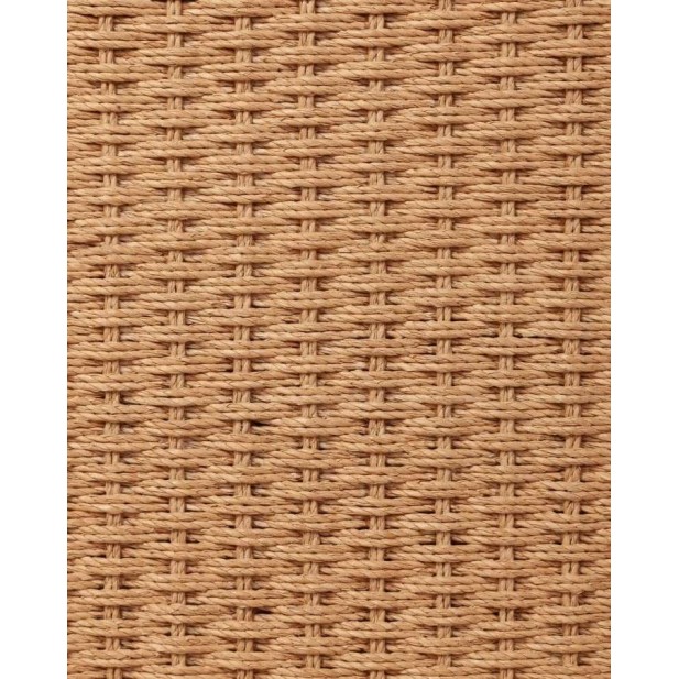 Mesita de Noche TAROK, Teca Reciclada / Cuerda Natural - Dareels. Vackart