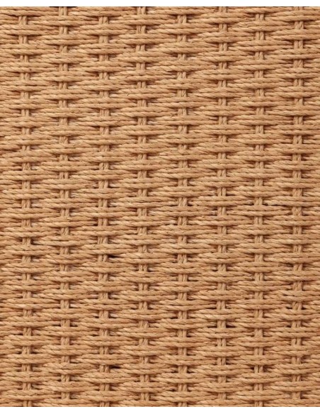 Mesita de Noche TAROK, Teca Reciclada / Cuerda Natural - Dareels. Vackart