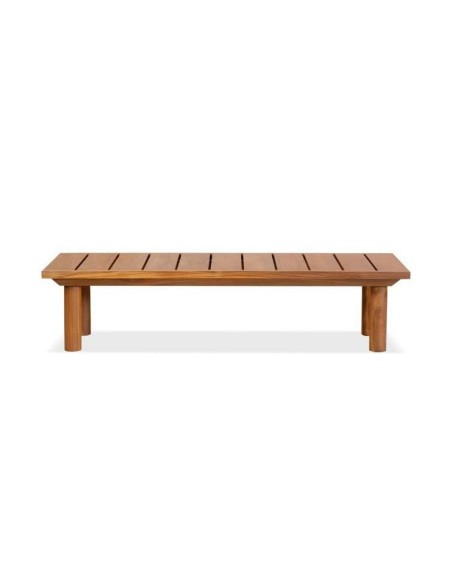 Mesa de Centro Exterior TOPRAK 150, Teca Reciclada - Dareels. Vackart