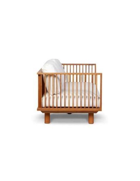 Sofá Exterior TOPRAK 3P, Teca Reciclada / Textil Blanco - Dareels. Vackart