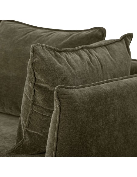 Sofá AUSTIN, Terciopelo Verde - Bloomingville. Vackart