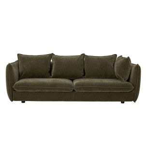 Sofá AUSTIN, Terciopelo Verde - Bloomingville. Los modernos y exclusivos sofás de diseño nórdico de Bloomingville en Vackart, tu tienda de diseño online.