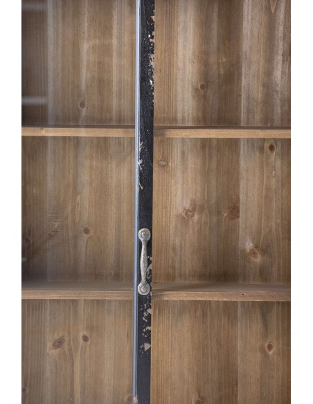 Vitrina HAZEM, Madera Negra / Cristal - Bloomingville. Vackart