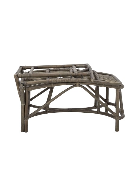 Tumbona DIONE, Metal / Rafia Marrón - Bloomingville. Vackart