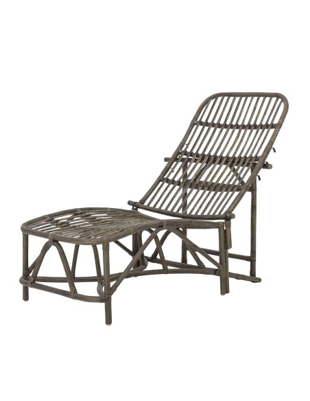 Tumbona DIONE, Metal / Rafia Marrón - Bloomingville. Vackart