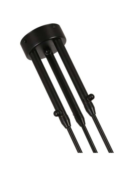 Lámpara Molle 3 Brazos Negro Inspiración, de Techo