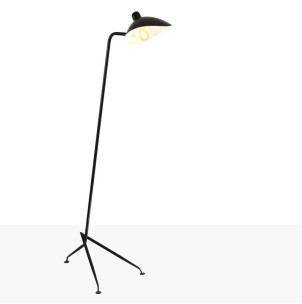 Lámpara Molle Negro Inspiración, de pié - Serge Mouille
