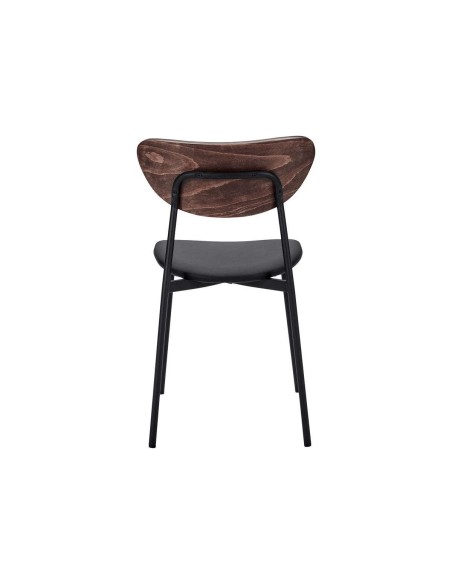 Silla MUST, Madera Natural / Metal / Piel Sintética - House Doctor. Vackart