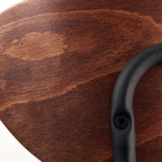 Silla MUST, Madera Natural / Metal / Piel Sintética - House Doctor. Vackart