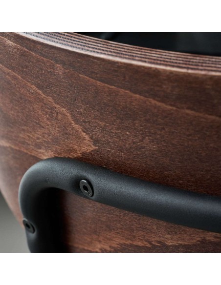 Silla MUST, Madera Natural / Metal / Piel Sintética - House Doctor. Vackart