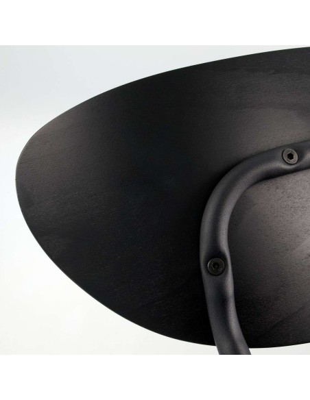 Silla MUST, Madera Negro / Metal / Piel Sintética - House Doctor. Vackart