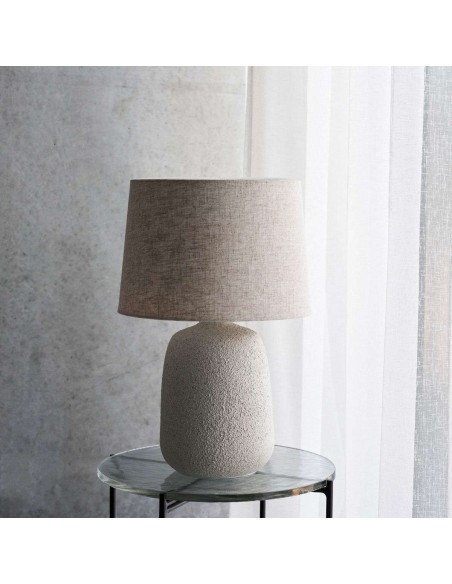 Lámpara de Sobremesa TANA, Cerámica / Lino Blanco Roto - House Doctor. Vackart