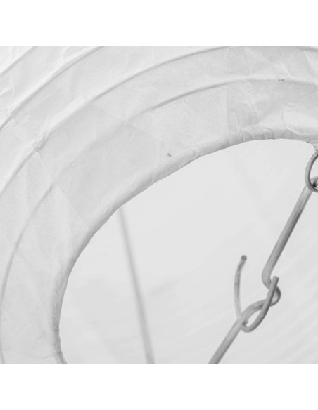 Pantalla para Lámpara RICA Ø70x46 cm, Papel Blanco / Metal - House Doctor. Vackart