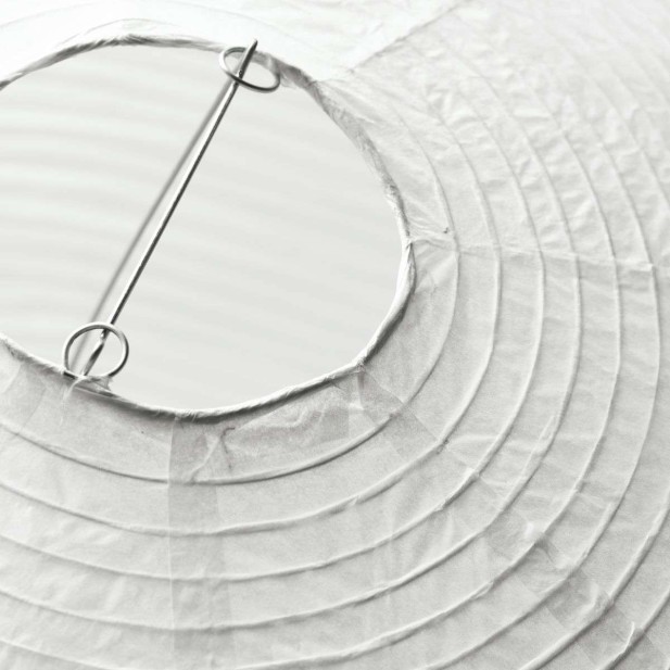 Pantalla para Lámpara RICA Ø70x46 cm, Papel Blanco / Metal - House Doctor. Vackart