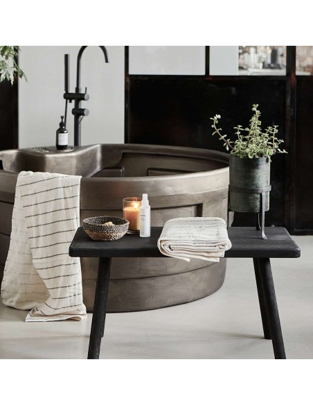 Banco NADI 81x38 cm, Madera Negra - House Doctor. Vackart