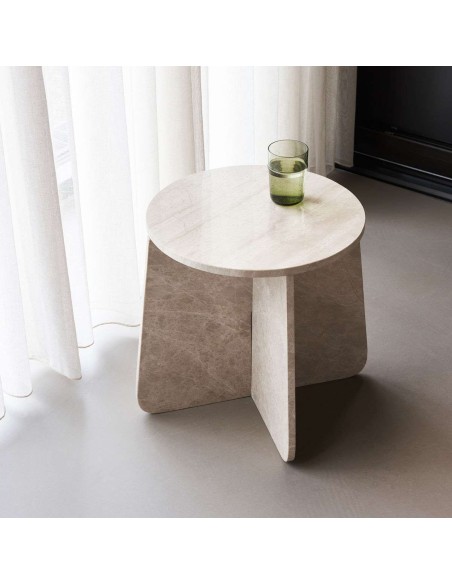 Mesa Auxiliar MARB, Mármol Beige - House Doctor. Vackart