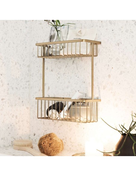 Estantería de Baño BATH, Latón Cepillado - House Doctor. Vackart