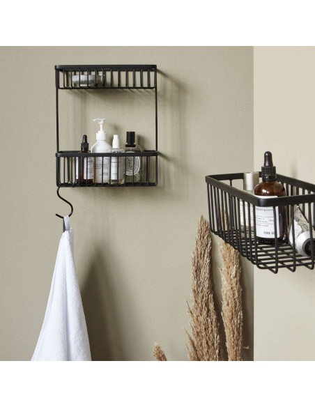 Estantería de Baño BATH, Metal Negro - House Doctor. Vackart