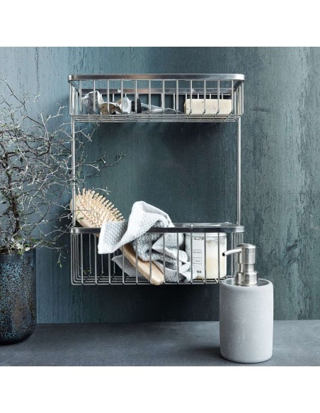 Estantería de Baño BATH, Metal Plata - House Doctor. Vackart