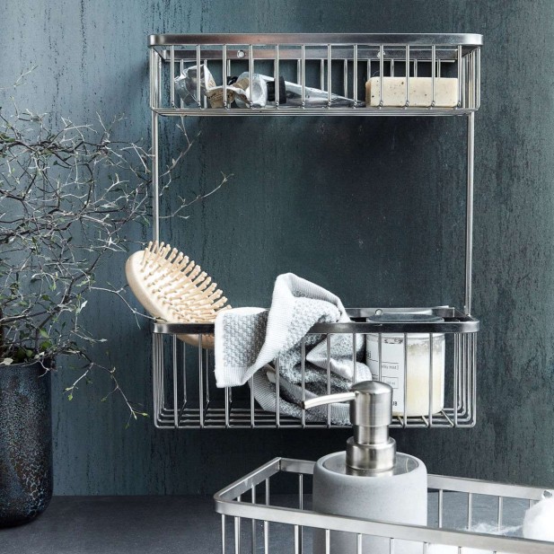 Estantería de Baño BATH, Metal Plata - House Doctor. Vackart