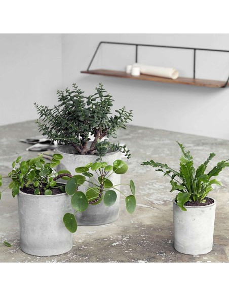 Set 3 Macetas AVE, Cemento Gris - House Doctor. Vackart