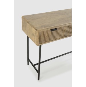 Consola WAVY 100 cm, Mango Natural / Metal. Vackart 2
