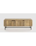 Mueble de TV WAVY 145 cm, Mango Natural / Metal